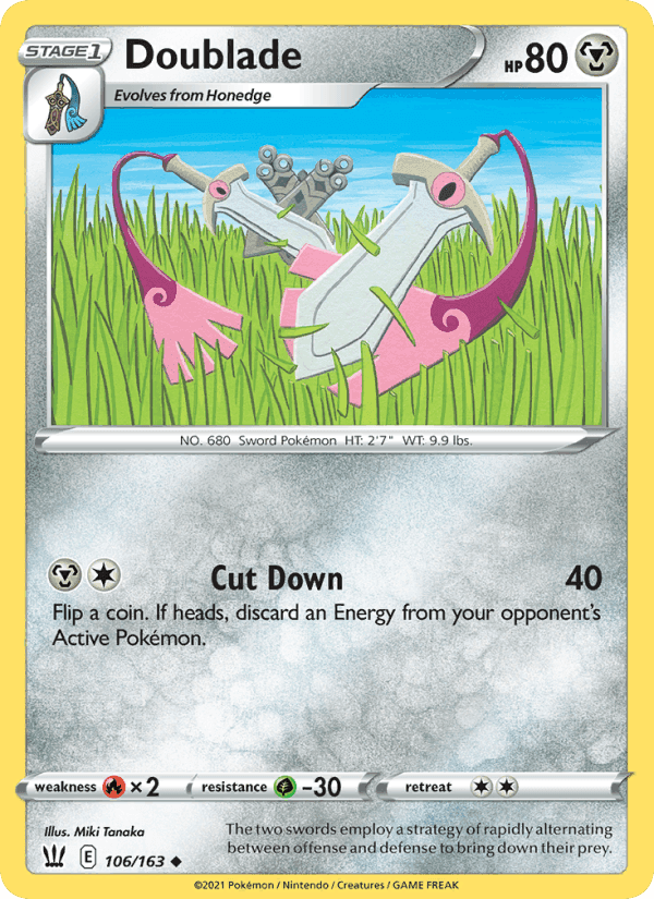 Doublade, card 106 from Battle Styles