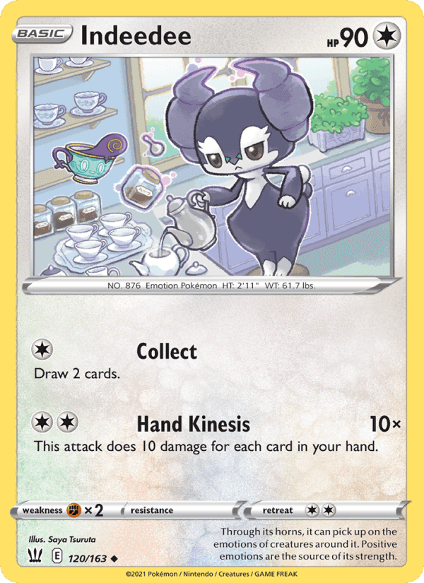 Indeedee, card 120 from Battle Styles