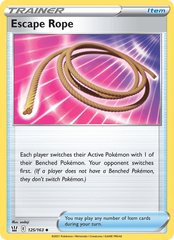 Escape Rope, card 125 from Battle Styles