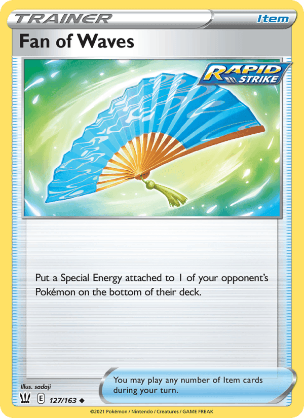 Fan of Waves, card 127 from Battle Styles