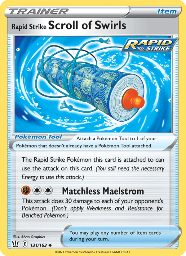 Rapid Strike Scroll of Swirls, card 131 from Battle Styles