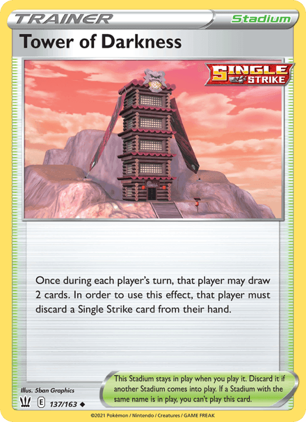 Tower of Darkness, card 137 from Battle Styles