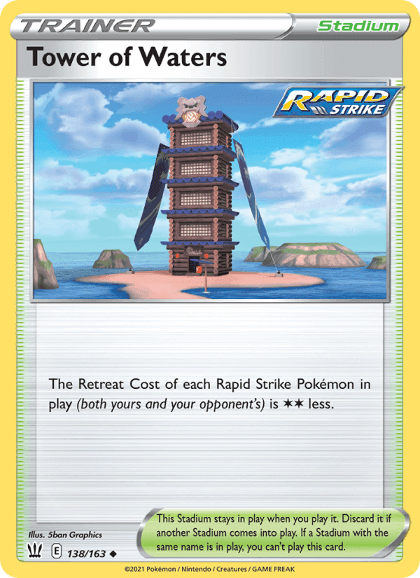Tower of Waters, card 138 from Battle Styles