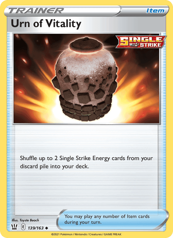 Urn of Vitality, card 139 from Battle Styles