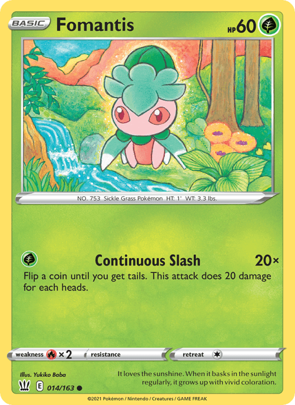 Fomantis, card 14 from Battle Styles