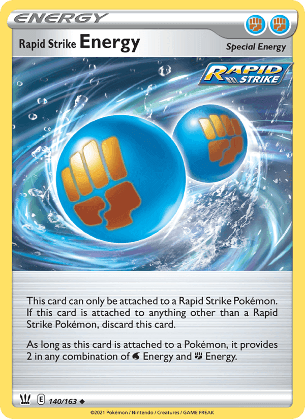 Rapid Strike Energy, card 140 from Battle Styles