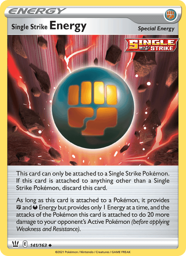 Single Strike Energy, card 141 from Battle Styles