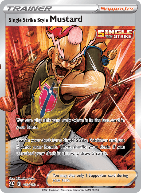 Single Strike Style Mustard, card 163 from Battle Styles