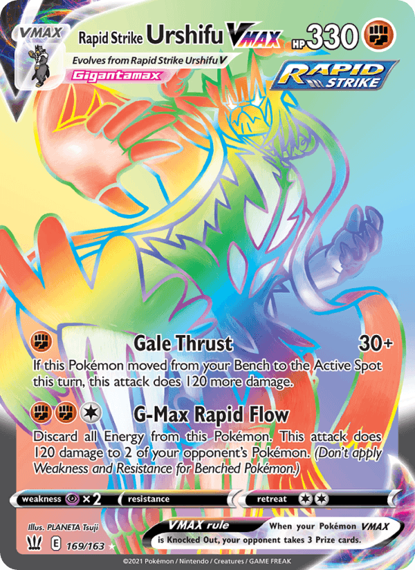 Rapid Strike Urshifu VMAX, card 169 from Battle Styles