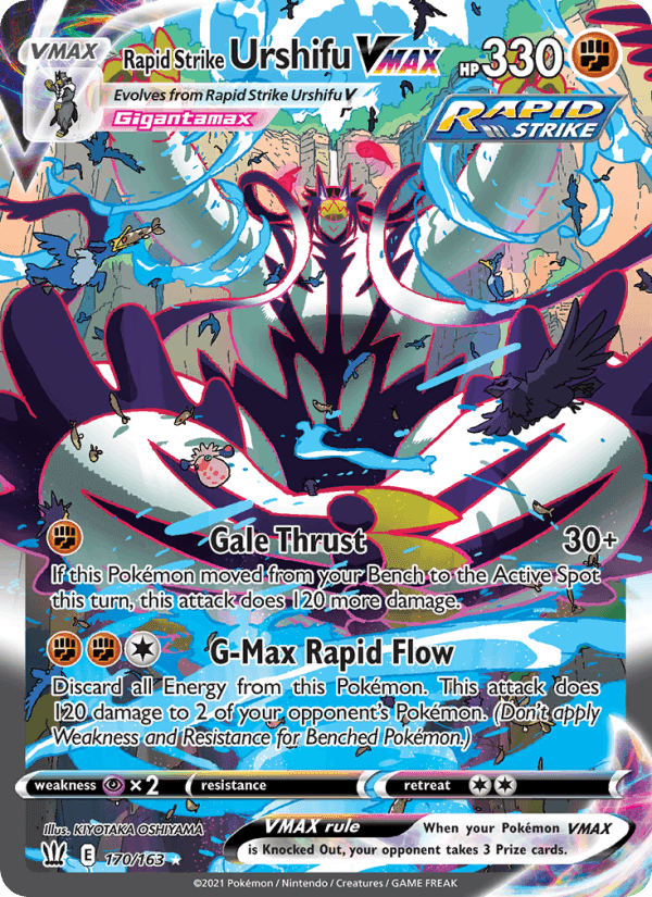 Rapid Strike Urshifu VMAX, card 170 from Battle Styles