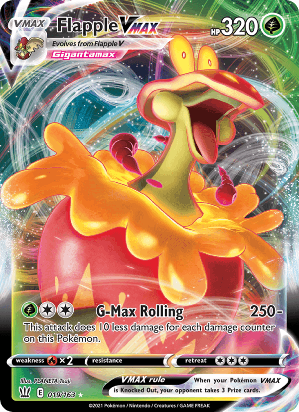 Flapple VMAX, card 19 from Battle Styles