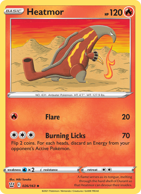 Heatmor, card 26 from Battle Styles