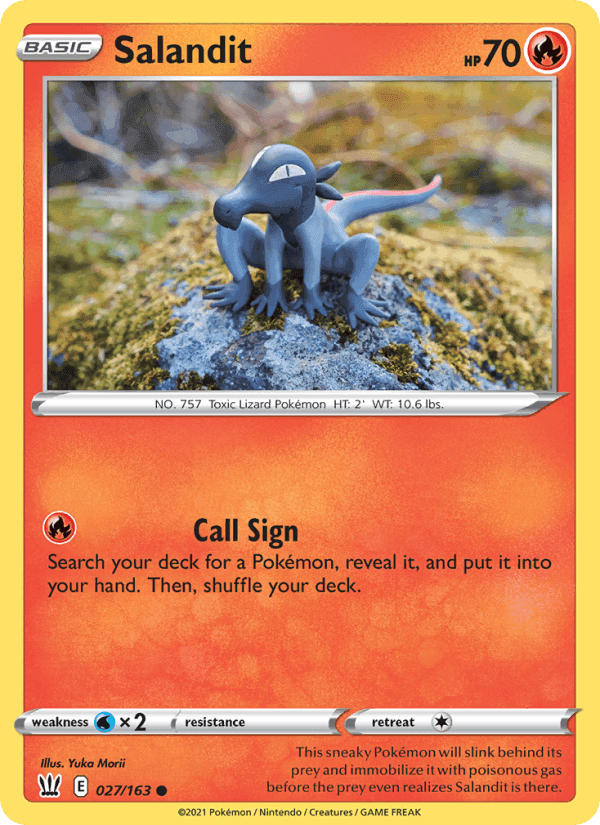 Salandit, card 27 from Battle Styles