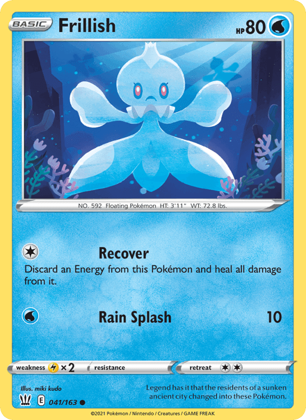 Frillish, card 41 from Battle Styles