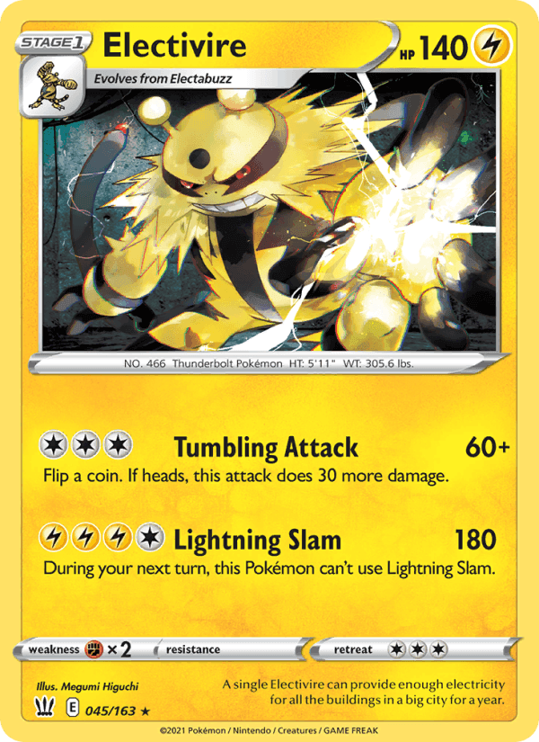 Electivire, card 45 from Battle Styles