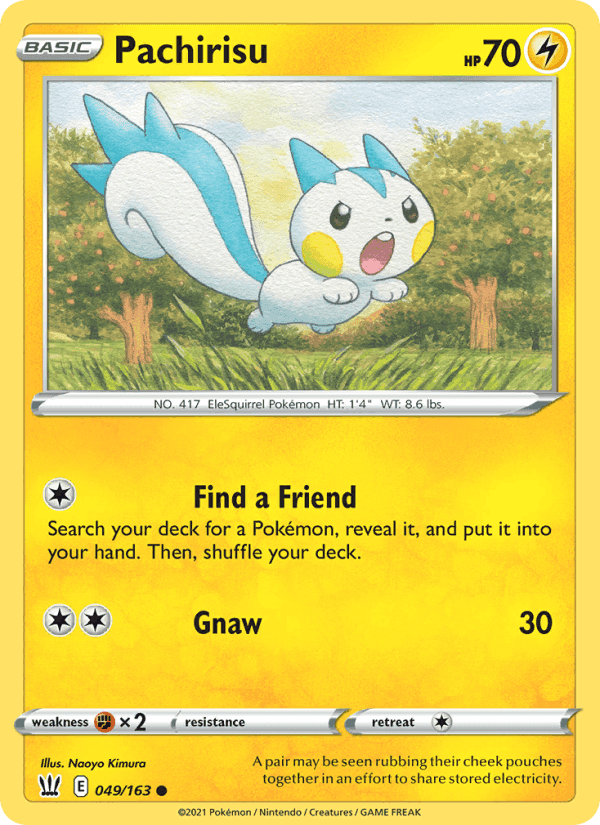 Pachirisu, carta 49 di Battle Styles