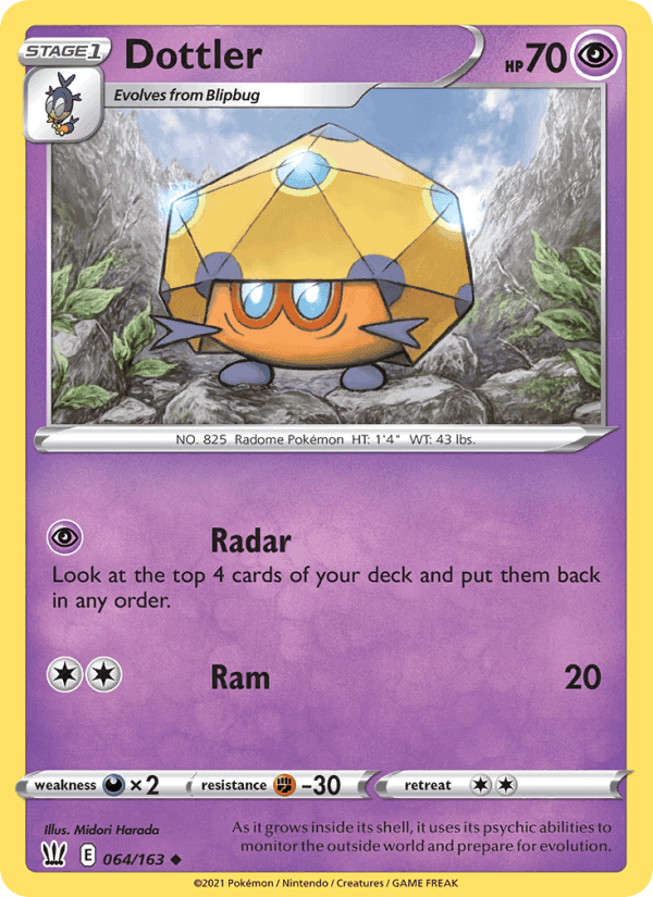 Dottler, card 64 from Battle Styles