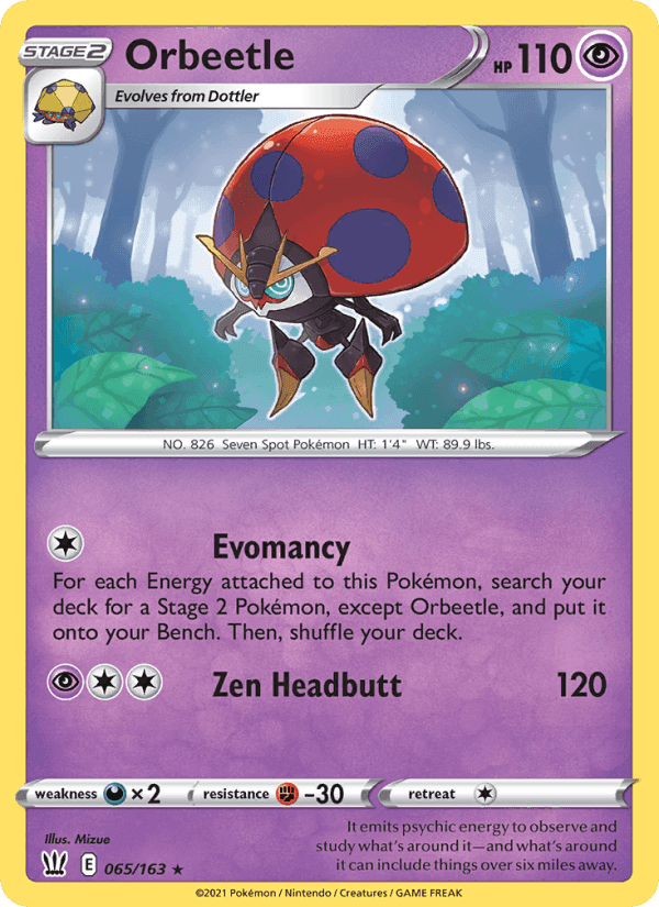 Orbeetle, card 65 from Battle Styles