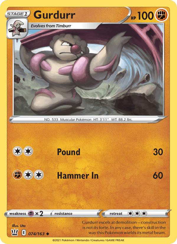 Gurdurr, card 74 from Battle Styles