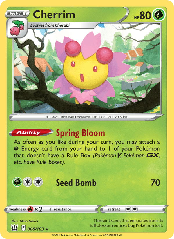 Cherrim, card 8 from Battle Styles