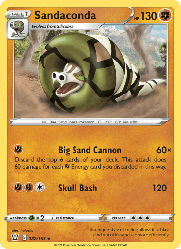 Battle Styles の 82 番、Sandaconda