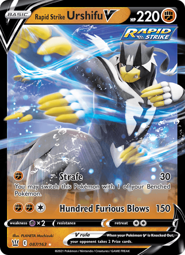 Rapid Strike Urshifu V, card 87 from Battle Styles
