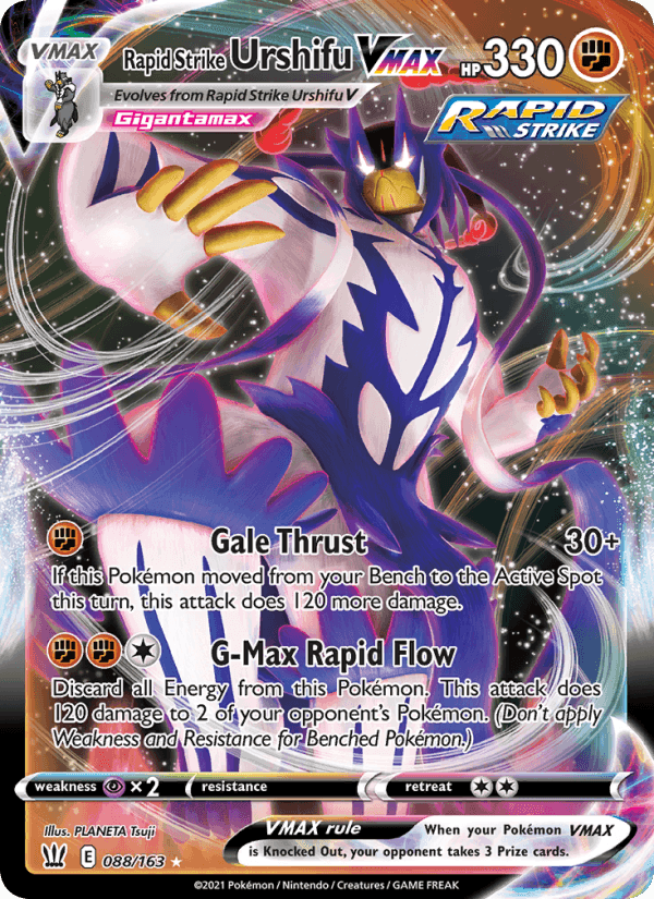 Rapid Strike Urshifu VMAX, card 88 from Battle Styles