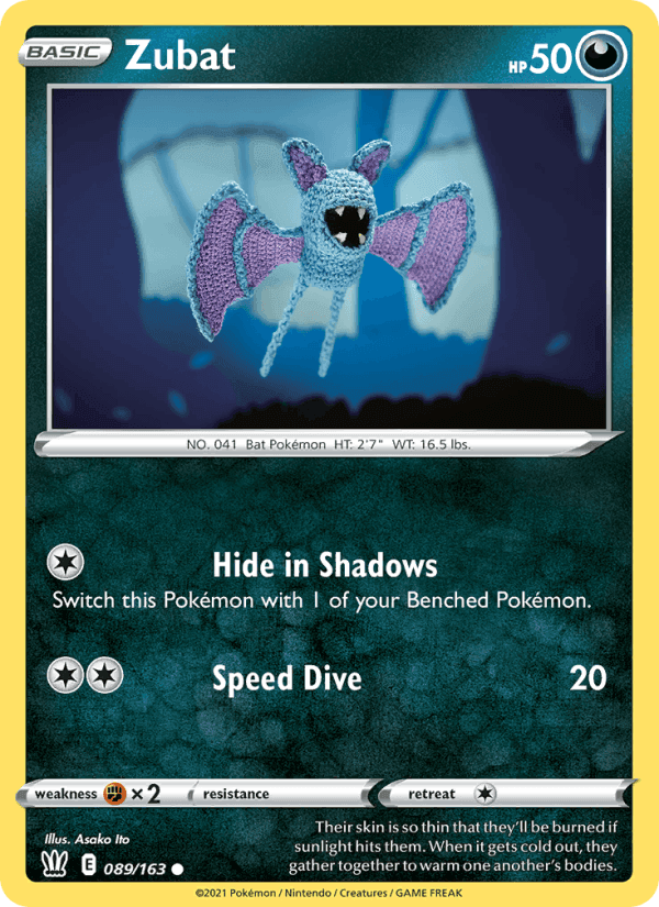 Zubat, card 89 from Battle Styles