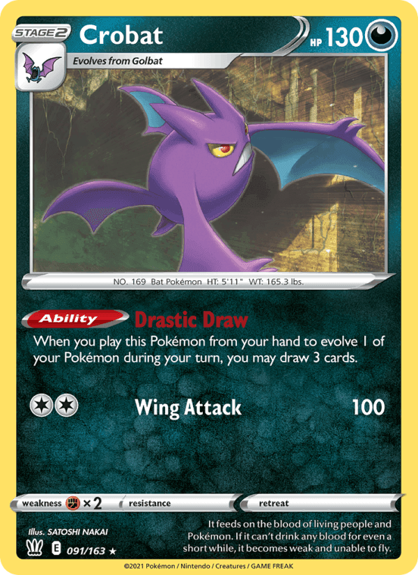 Crobat, carte 91 de Battle Styles