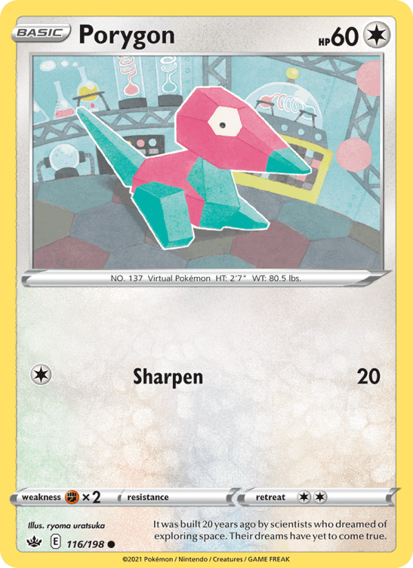 Porygon, card 116 from Chilling Reign
