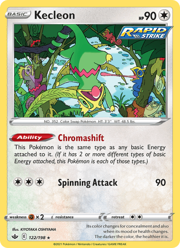 Kecleon, card 122 from Chilling Reign