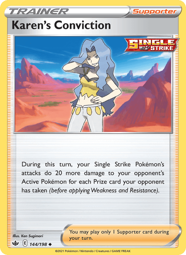 Karen's Conviction, card 144 from Chilling Reign
