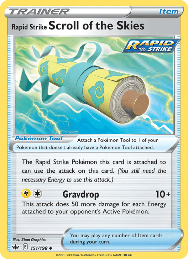 Rapid Strike Scroll of the Skies, card 151 from Chilling Reign