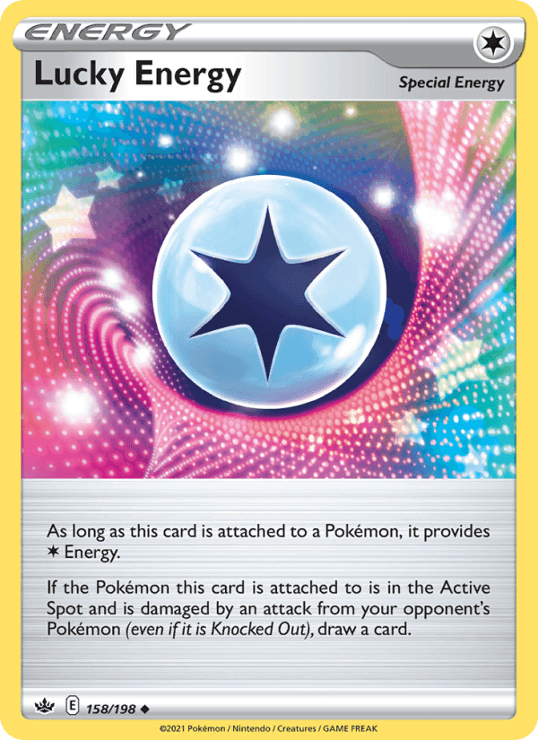 Lucky Energy, card 158 from Chilling Reign