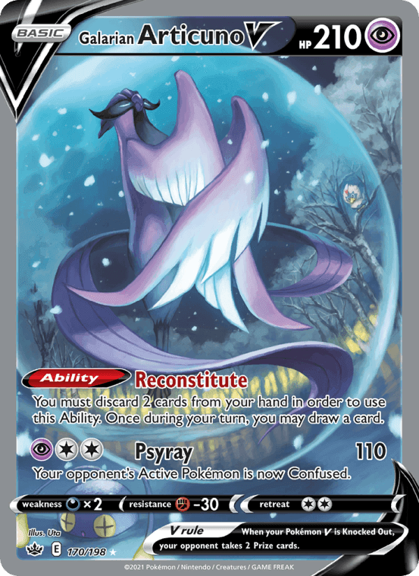Chilling Reign の 170 番、Galarian Articuno V
