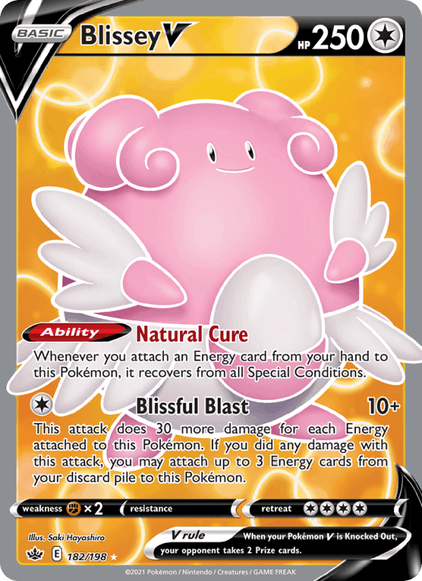 Blissey V, carta 182 di Chilling Reign