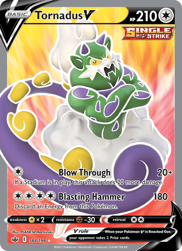 Tornadus V, card 184 from Chilling Reign