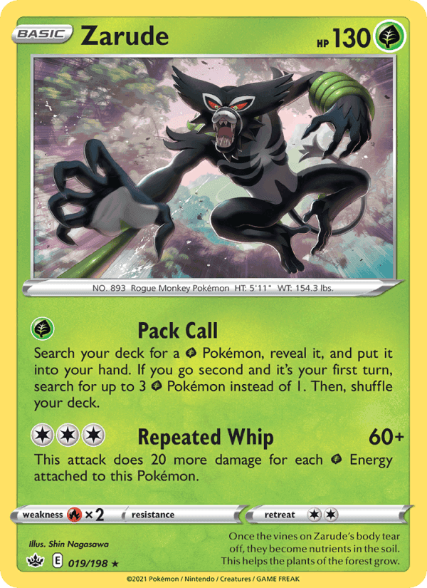Zarude, card 19 from Chilling Reign