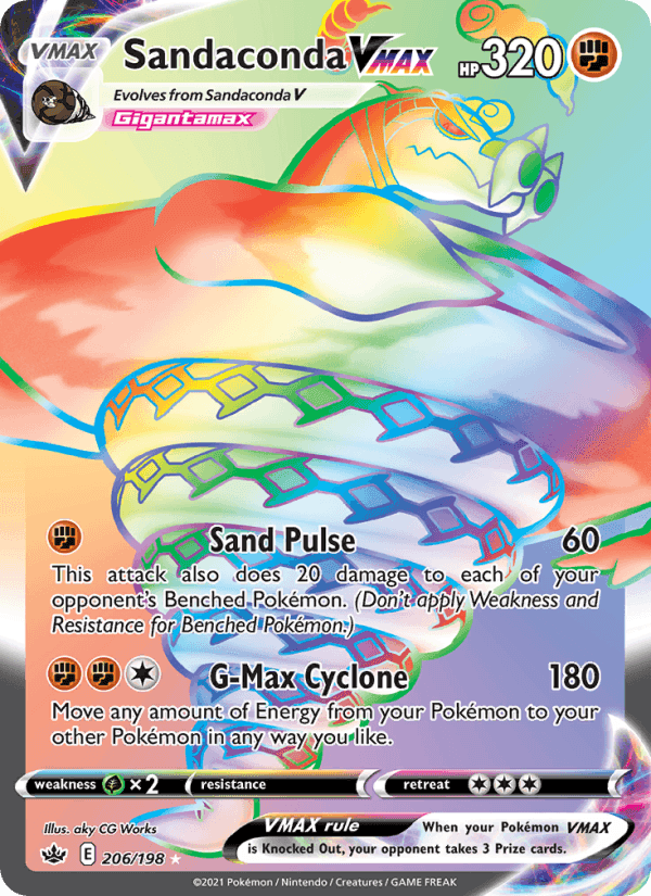 Sandaconda VMAX, card 206 from Chilling Reign