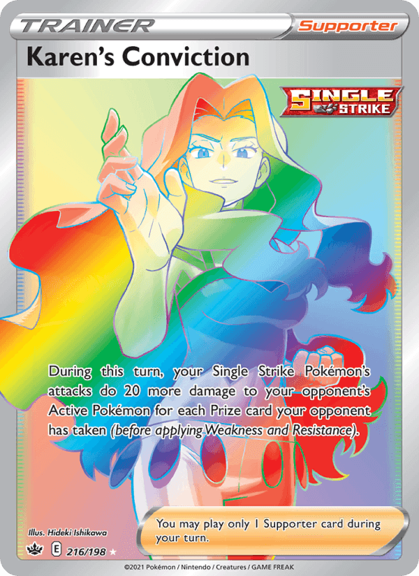 Karen's Conviction, card 216 from Chilling Reign