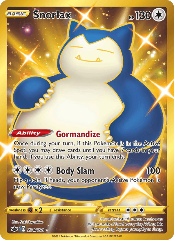 Chilling Reign の 224 番、Snorlax
