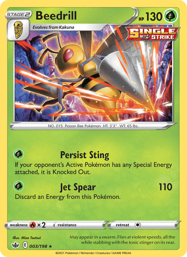 Beedrill, card 3 from Chilling Reign