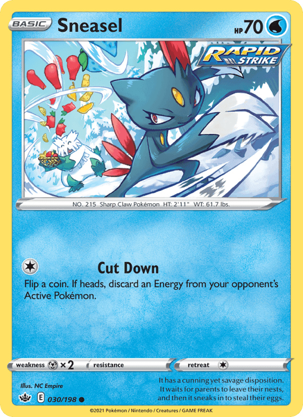 Sneasel, card 30 from Chilling Reign