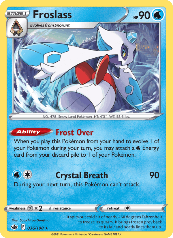 Froslass, card 36 from Chilling Reign