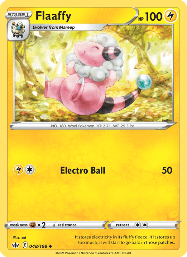 Flaaffy, card 48 from Chilling Reign