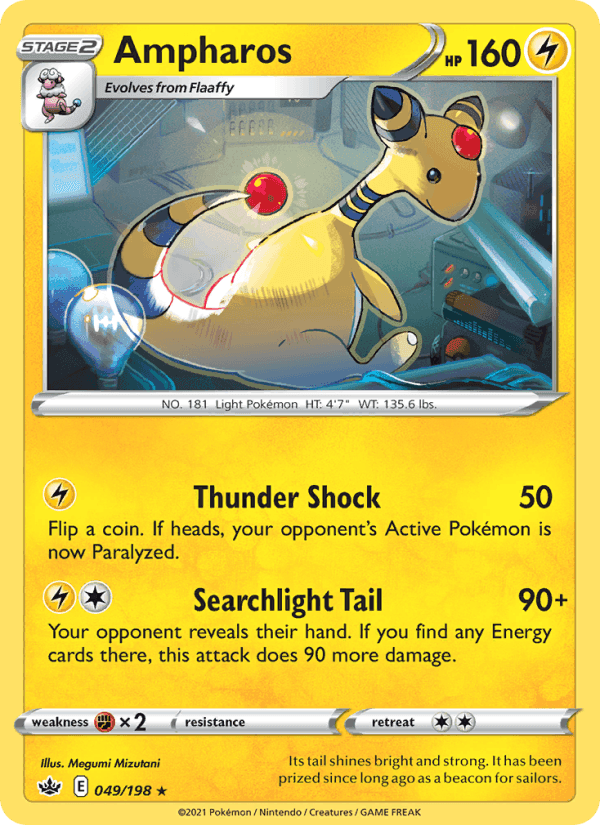 Ampharos, card 49 from Chilling Reign