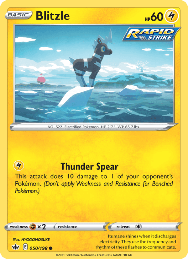 Blitzle, card 50 from Chilling Reign