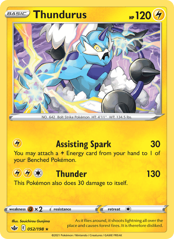 Thundurus, carta 52 di Chilling Reign