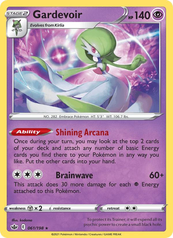 Gardevoir, carte 61 de Chilling Reign
