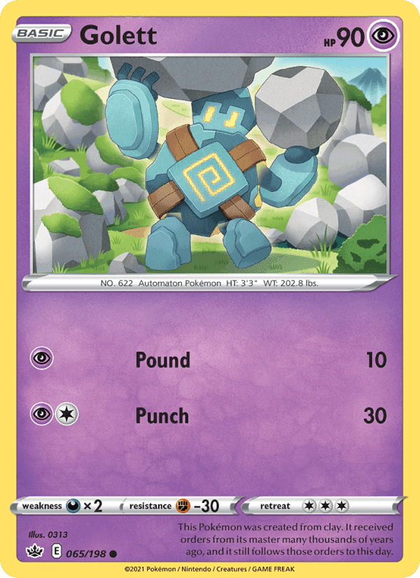 Golett, card 65 from Chilling Reign